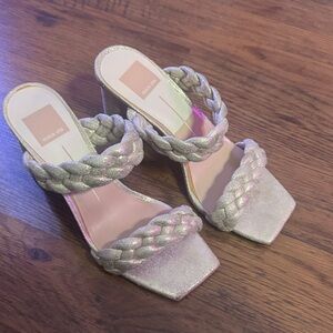 Dolce Vita Women's Metallic Braided Heels